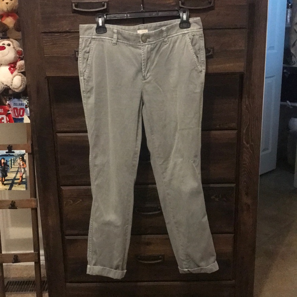 J. Crew green chino pants